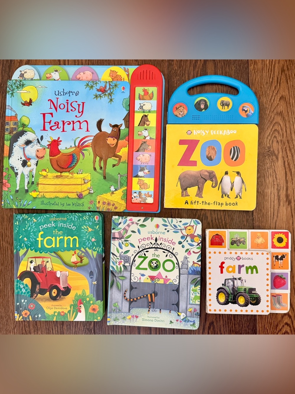 Children’s Colorful Farm & Zoo Book Set